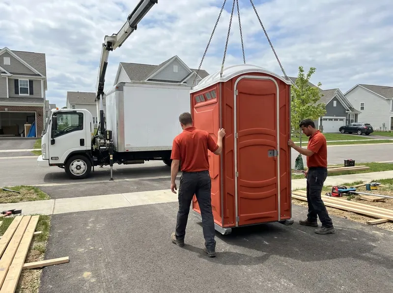 Crane-Lift & High-Rise Portable Toilets in Cumming, GA